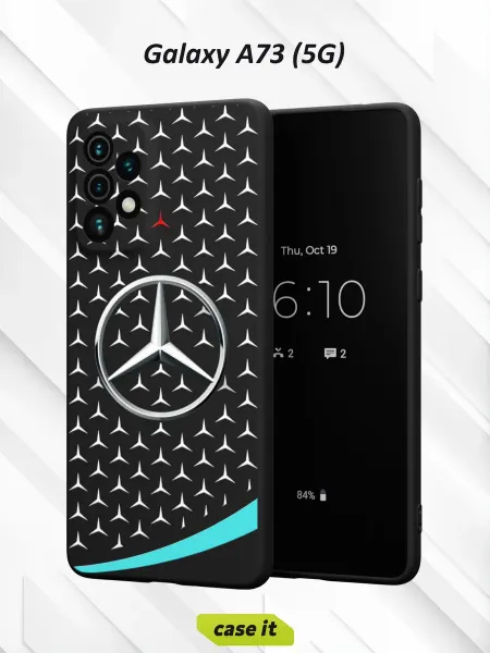 Case it Чехол на Samsung A73 5G принт трехлучевая звезда Mercedes