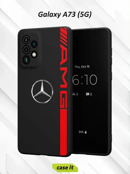 Case it Чехол на Samsung A73 5G принт классическая эмблема Mercedes