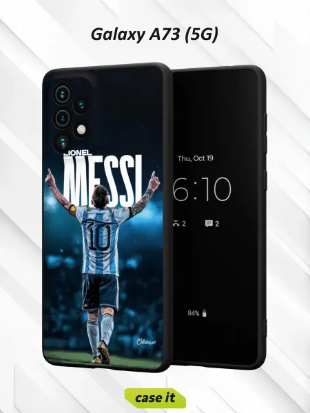 Case it Чехол на Samsung A73 5G с принтом легендарный Лионель Месси