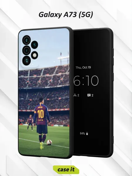 Case it Чехол на Samsung A73 5G с принтом Месси Лео