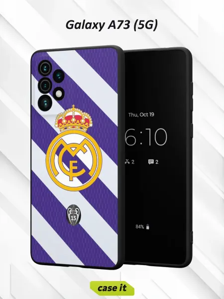 Case it Чехол на Samsung A73 5G с принтом Реал Мадрид УЕФА