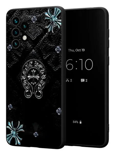 PBl store Чехол на Samsung A73 5G с принтом Chrome Hearts