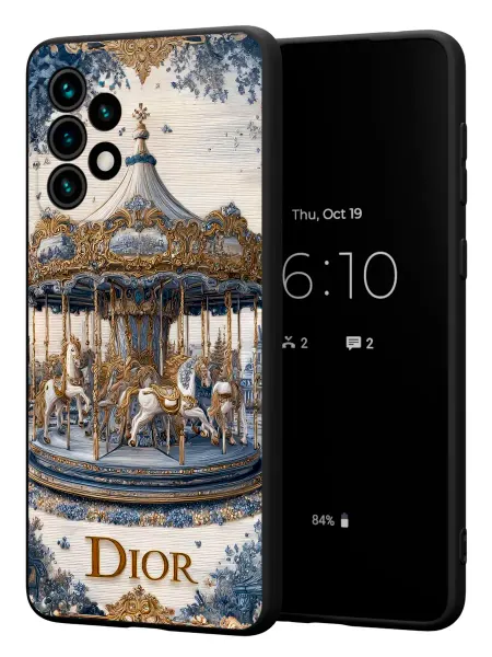 PBl store Чехол на Samsung A73 5G с принтом в стиле цветы Dior