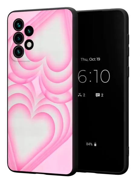 PBl store Чехол на Samsung A73 5G с принтом Сердце Y2K