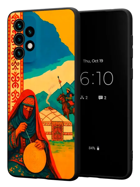PBl store Чехол на Samsung A73 5G с принтом Казашка
