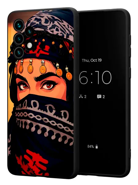 PBl store Чехол на Samsung A73 5G с принтом Мусульманка