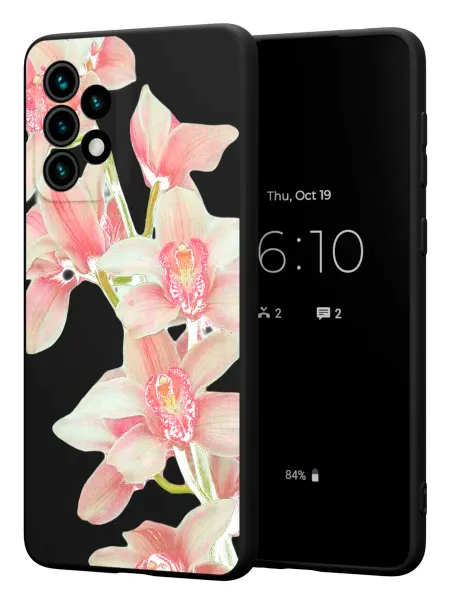 PBl store Чехол на Samsung A73 5G с принтом Орхидеи