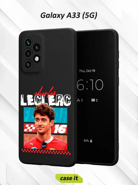 Case it Чехол на Samsung A33 5Gс принтом Шарль Леклер
