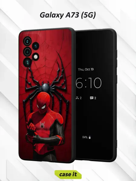Case it Чехол на Samsung A73 5Gс принтом Питер Паркер Marvel