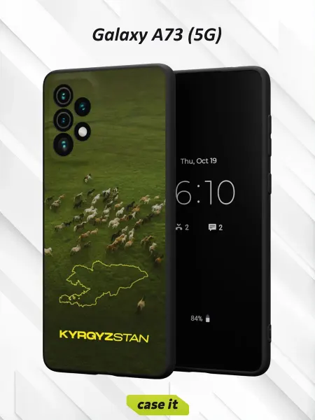 Case it Чехол на Samsung A73 5Gс принтом Кыргызстан