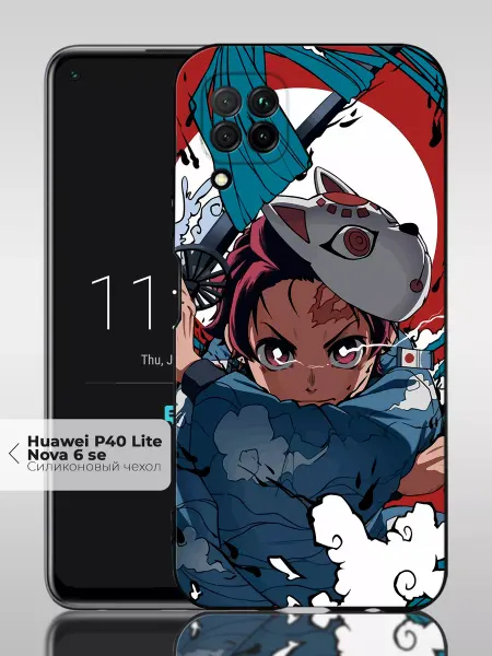 ANP Case Чехол на Huawei P40 Lite Nova 6SE с принтом Аниме