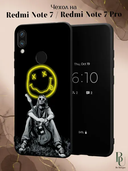 Be Unique Чехол на Redmi Note 7 Note 7 Pro с принтом Nirvana