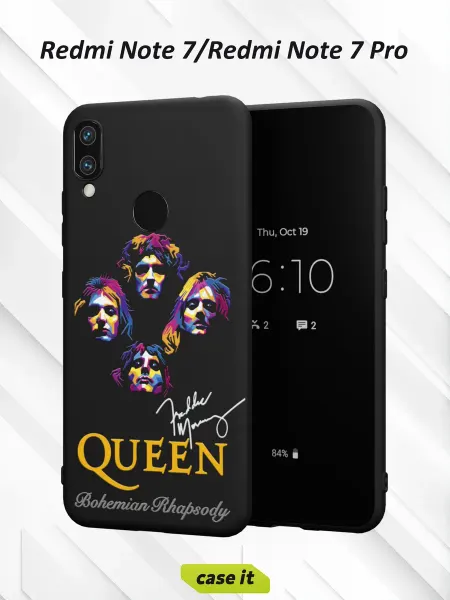 Case it Чехол на Redmi Note 7с принтом Queen