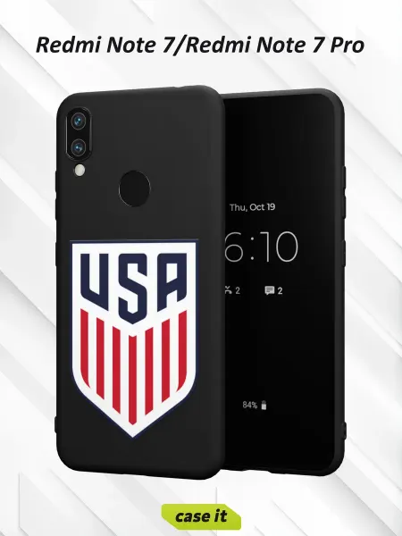 Case it Чехол на Redmi Note 7с принтом USA