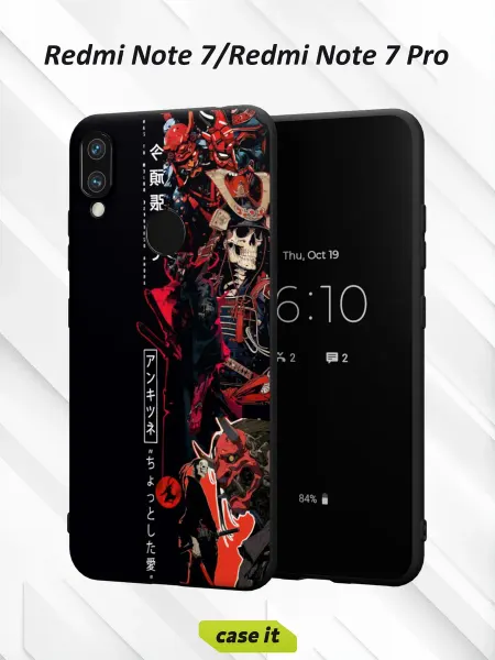 Case it Чехол на Redmi Note 7с принтом Демон