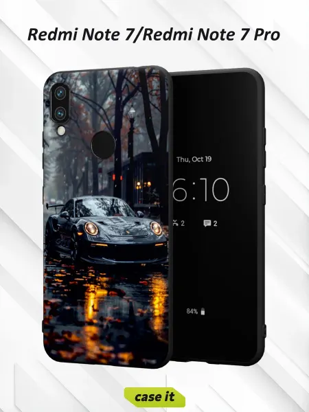 Case it Чехол на Redmi Note 7с принтом Машина