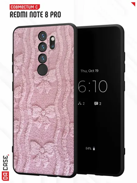 DACase Чехол на Redmi Note 8 Pro с принтом Кружево