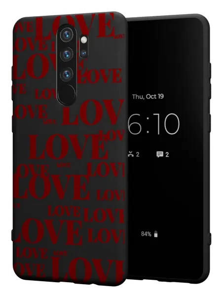 FACTORIA Чехол на Xiaomi Redmi Note 8 Pro с принтом Надпись LOVE