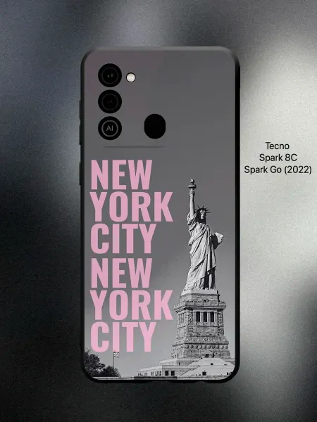 ESSE CASE Чехол на Tecno Spark 8C new york