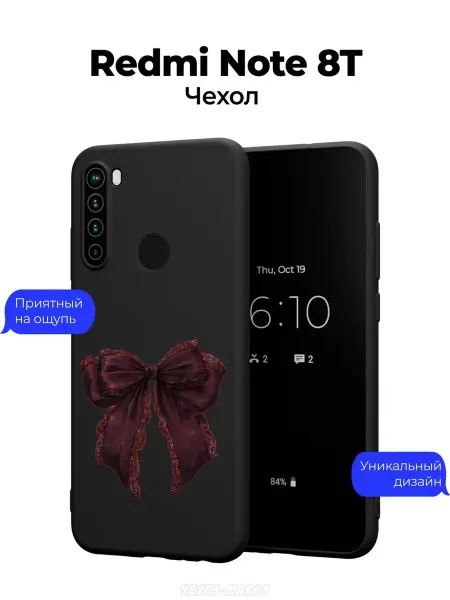 Чехол-Мания Чехол на Xiaomi Redmi Note 8T c принтом Бантик для девочек