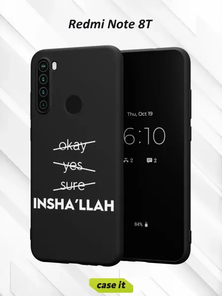 Case it Чехол на Redmi Note 8Tс принтом Inshallah