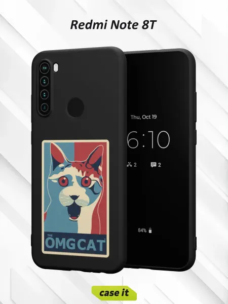 Case it Чехол на Redmi Note 8Tс принтом OMG котик