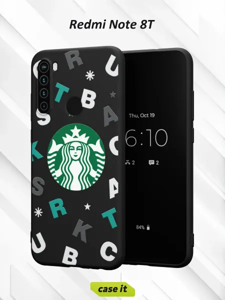 Case it Чехол на Redmi Note 8Tс принтом Starbucks
