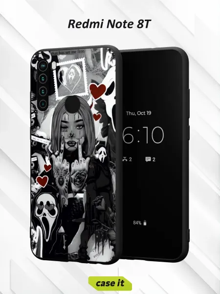 Case it Чехол на Redmi Note 8Tс принтом Готическая девушка