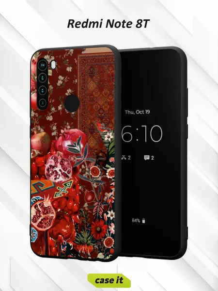 Case it Чехол на Redmi Note 8Tс принтом Гранат