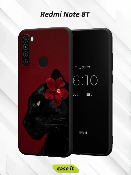 Case it Чехол на Redmi Note 8Tс принтом Пантера