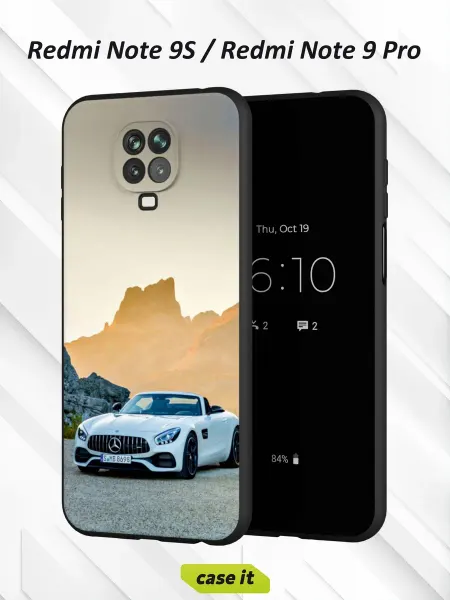 Case it Чехол на Redmi Note 9S и 9 Proс принтом Mercedes