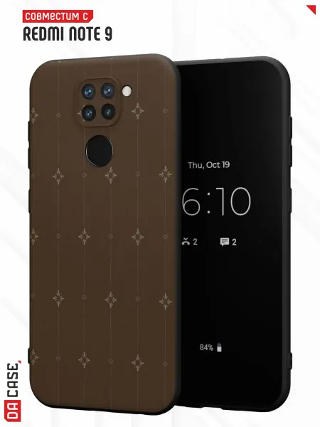 DACase Чехол на Redmi Note 9 с принтом Узор