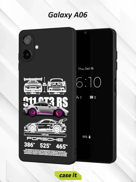 Case it Чехол на Samsung A06с принтом Porsche 911