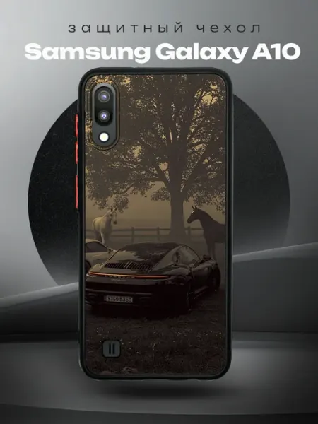 RR Case Чехол на SAMSUNG A10 с принтом Porsche 911