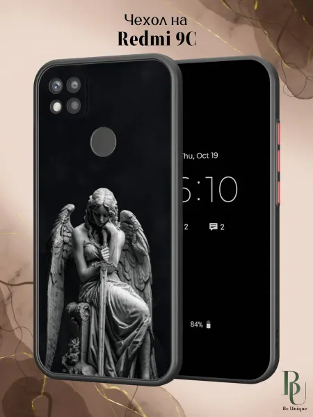 Be Unique Чехол бампер на Redmi 9C Ангел y2k
