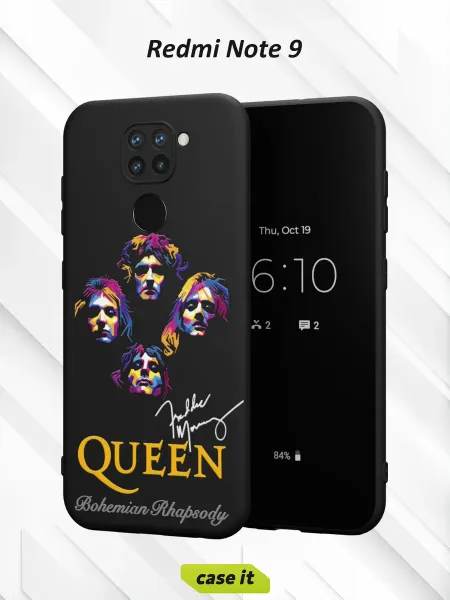 Case it Чехол на Redmi Note 9с принтом Queen