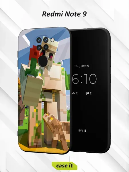 Case it Чехол на Redmi Note 9с принтом Железный голем