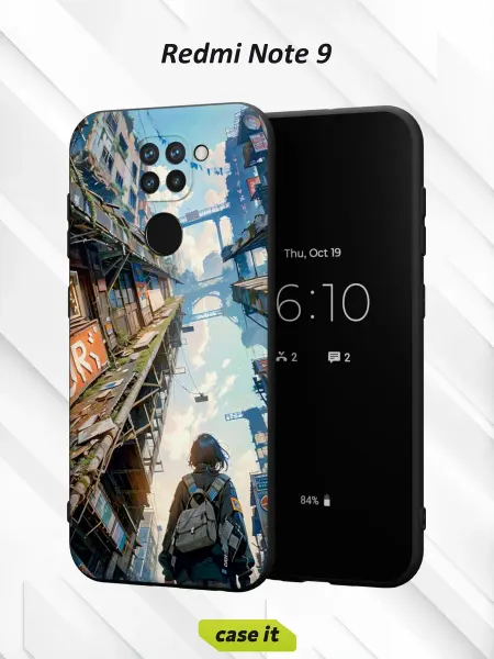 Case it Чехол на Redmi Note 9с принтом Токио
