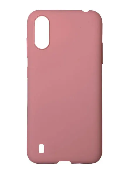 OEM Чехол Soft-touch для Samsung Galaxy A01 розовый песок