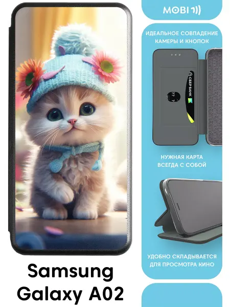 Mobi711 Защитный чехол-книжка для Samsung Galaxy A02