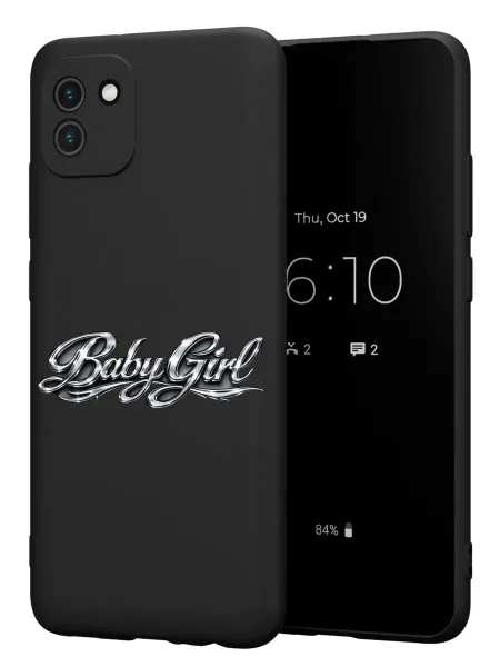 FACTORIA Чехол на Samsung A03 с принтом Надпись Baby Girl