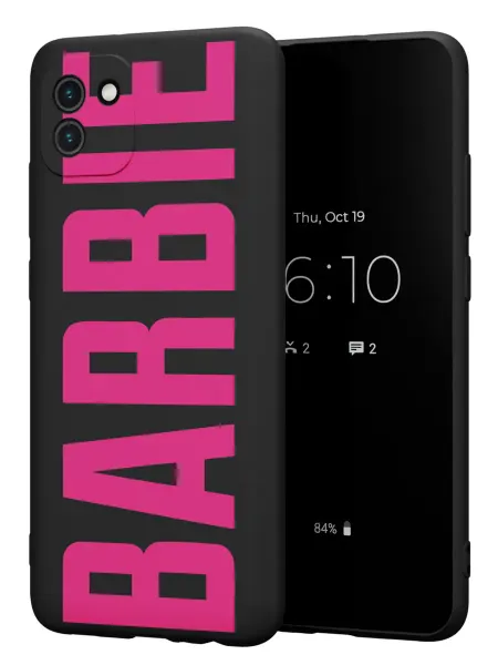 FACTORIA Чехол на Samsung A03 с принтом Надпись BARBIE