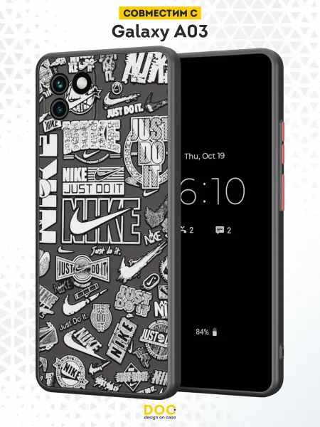 DesignOnCase Чехол Бампер на Samsung A03 с принтом Nike