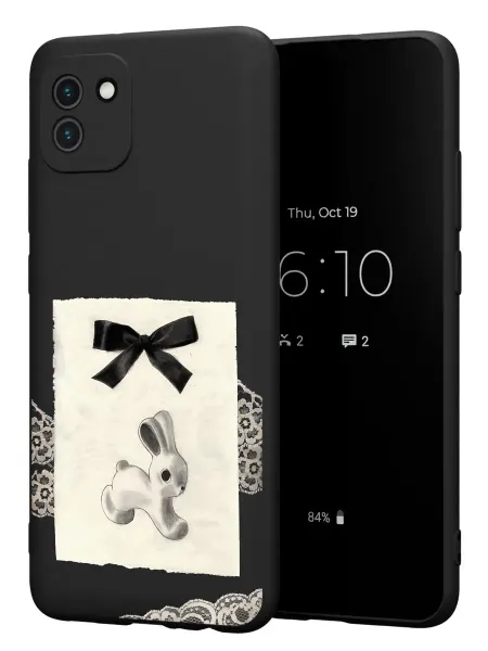 FACTORIA Чехол на Samsung A03 с принтом Зайчик пинтерест