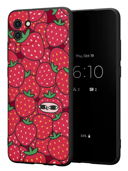 FACTORIA Чехол на Samsung A03 с принтом Клубничка