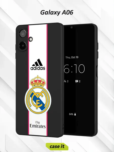 Case it Чехол на Samsung A06 с принтом adidas и Fly Emirates