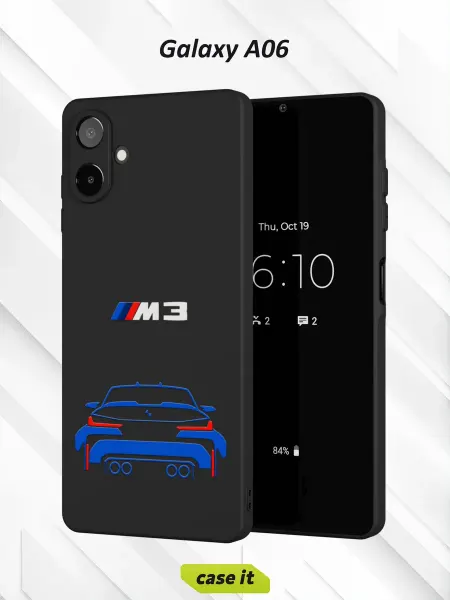 Case it Чехол на Samsung A06 с принтом BMW M3 в кузове G80