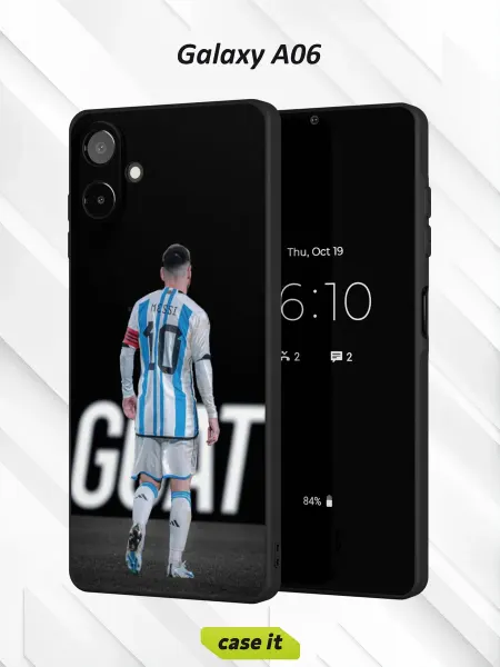 Case it Чехол на Samsung A06 с принтом Lionel Messi captain
