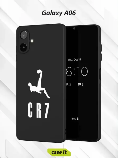 Case it Чехол на Samsung A06 с принтом логотип бренда CR7
