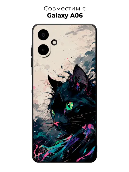 Vip Case Чехол на Samsung Galaxy A06 Кот Акварелью